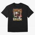 Cristiano Ronaldo Retro Collage Oversized T-Shirt Celebrate Supporters United by FIFA World Cup 2026 USA Canada Mexico for Fans of CR7 and England, France and Netherlands, Bringing Soccer Culture, Superstar Moments, National Team Dreams and