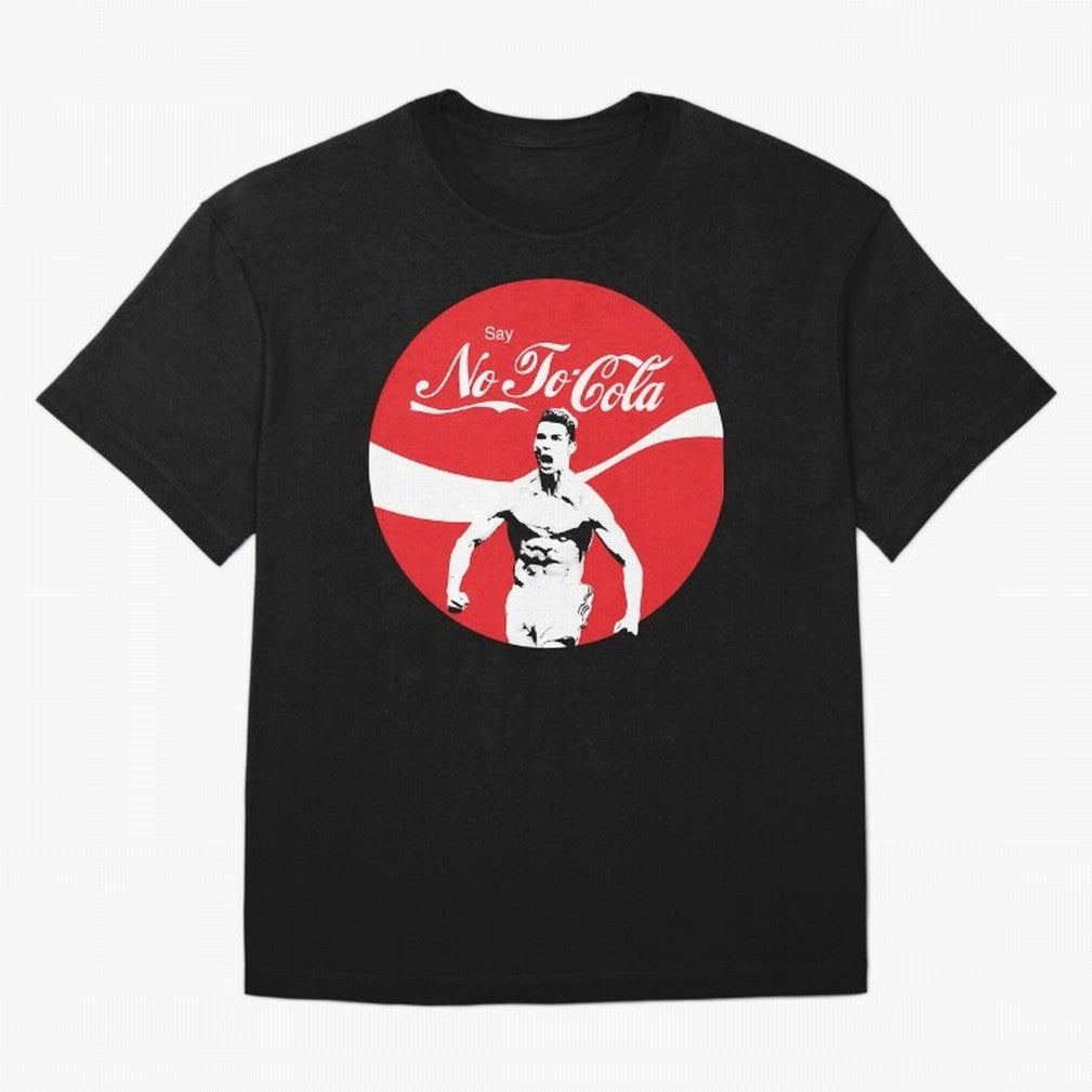 Cristiano Ronaldo - Say No To Cola Oversized T-Shirt Enjoy the Biggest Football Party of the FIFA World Cup 2026 Journey through CR7 and Messi Highlights, England Pride, Retro Football Energy, Iconic Rivalries, Trophy Chase Drama and Stadium