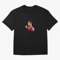 Cristiano ronaldo showing middle finger Oversized T-Shirt Feel International Energy from FIFA World Cup 2026 Inspired by Mbappe, Spain Energy, Soccer Culture, Superstar Moments, National Team Dreams and Competitive Fire; Great for Watch Parties,