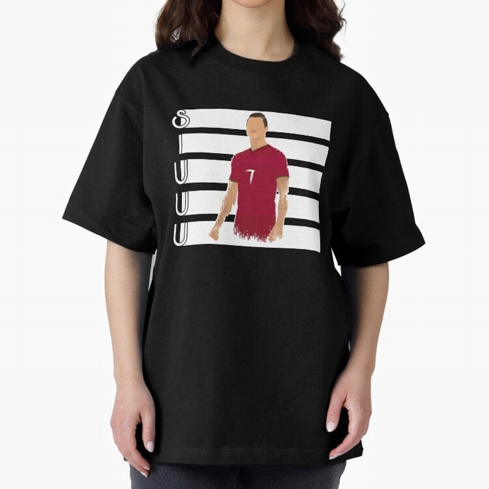 Siuuu cr7 funny goal Oversized T-Shirt Celebrate the Stars of the FIFA World Cup 2026 Group Stage Journey through Messi, Neymar and Mbappe Highlights, Brazil, Portugal and Argentina Pride, Goal Celebration Energy, Supporter Heritage, Football Icons
