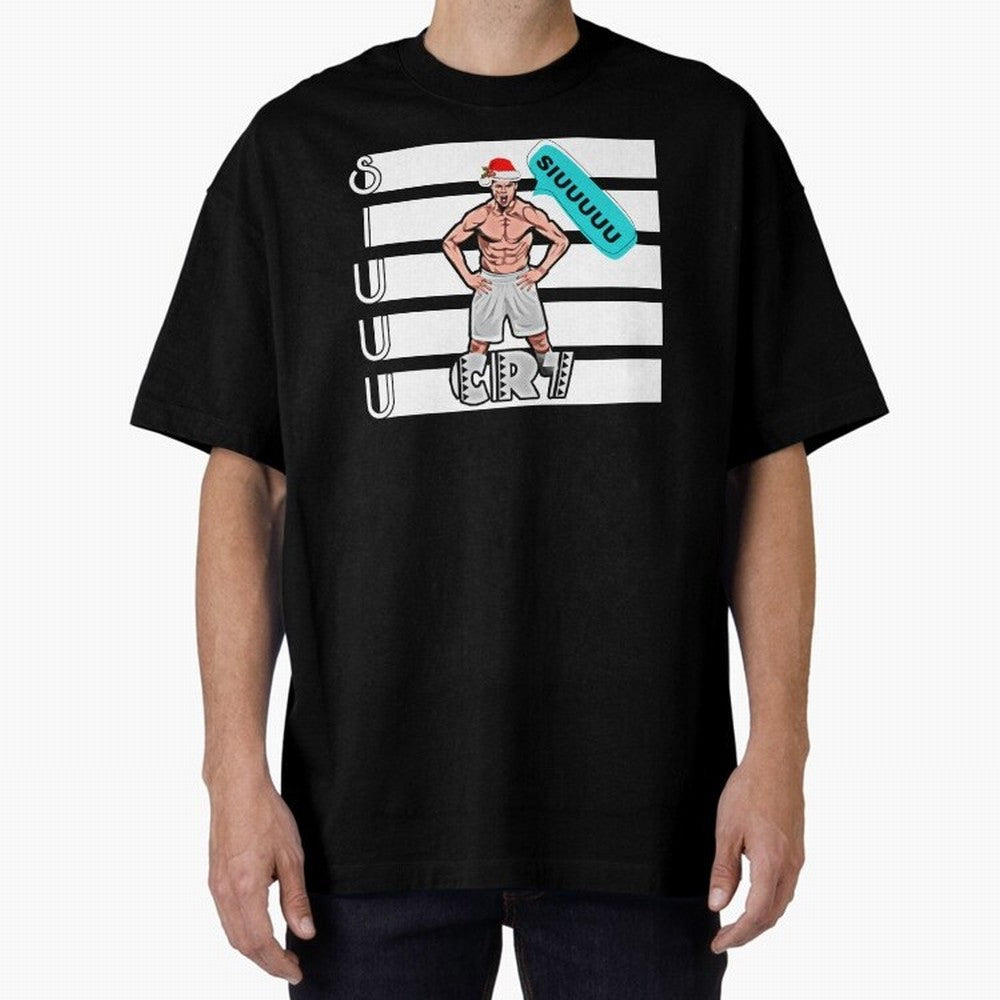 Siuuu Cristiano ronaldo goal Oversized T-Shirt Upgrade Match Day Hype around FIFA World Cup 2026 Group Stage, Haaland, England, Retro Football Energy, Iconic Rivalries, Trophy Chase Drama and Stadium Atmosphere; Built for Supporters Chasing Trophy