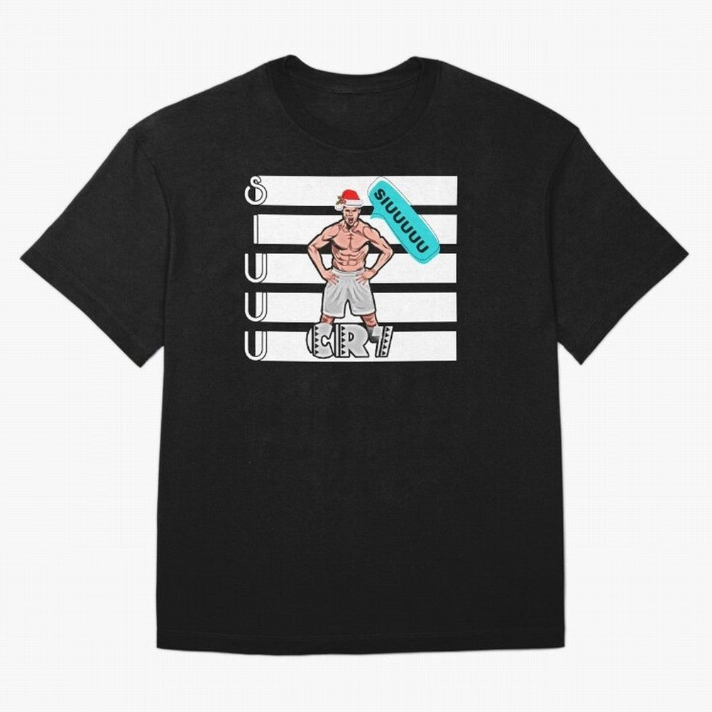 Siuuu Cristiano ronaldo goal Oversized T-Shirt Upgrade Match Day Hype around FIFA World Cup 2026 Group Stage, Haaland, England, Retro Football Energy, Iconic Rivalries, Trophy Chase Drama and Stadium Atmosphere; Built for Supporters Chasing Trophy