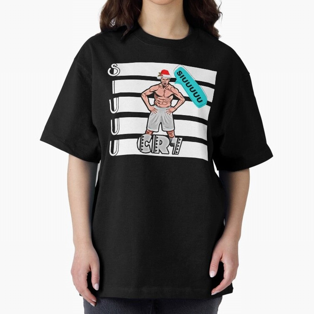 Siuuu Cristiano ronaldo goal Oversized T-Shirt Upgrade Match Day Hype around FIFA World Cup 2026 Group Stage, Haaland, England, Retro Football Energy, Iconic Rivalries, Trophy Chase Drama and Stadium Atmosphere; Built for Supporters Chasing Trophy