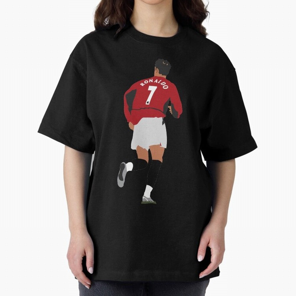 Ronaldo - Man Utd - 2004 Oversized T-Shirt Capture FIFA World Cup 2026 USA Canada Mexico Driven by CR7, Portugal Energy, Stadium Chants, National Pride, Trophy Dreams and Unforgettable Football Memories; Created for Match Day Parties, Soccer Gifts,