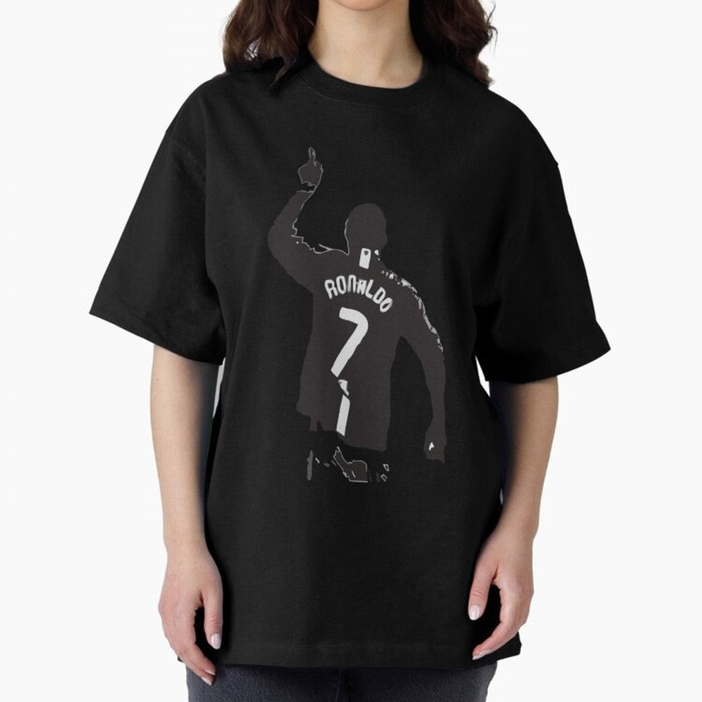 Cristiano Ronaldo 1 Oversized T-Shirt Discover FIFA World Cup 2026 USA Canada Mexico for Fans of Haaland and Mbappe and Argentina, Bringing Stadium Memories, Football Loyalty, International Chants and Championship Tradition; Perfect for Supporters