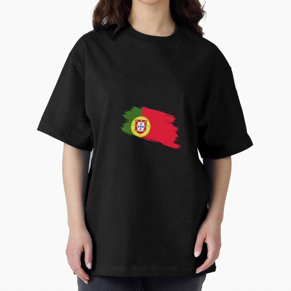 Portugal Oversized T-Shirt Celebrate the Biggest Stage of FIFA World Cup 2026 USA Canada Mexico for Fans of Haaland and France and Portugal, Bringing Football History, Final Match Energy, Crowd Noise and Once in a Lifetime Moments; Ideal for