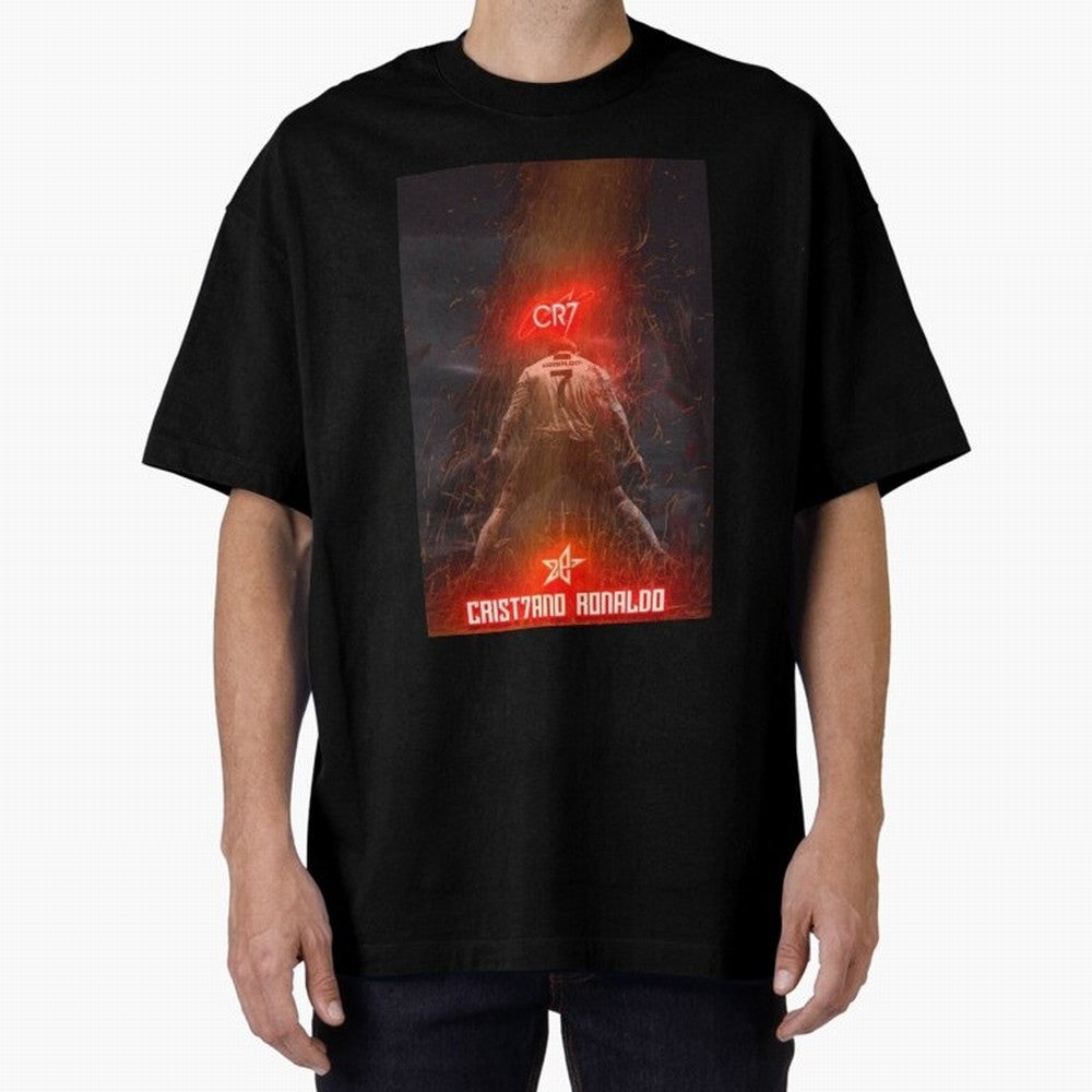 CR7 - CRISTIANO RONALDO Oversized T-Shirt Treasure the FIFA World Cup 2026 Journey through Neymar Highlights, Argentina Pride, Soccer Culture, Superstar Moments, National Team Dreams and Competitive Fire; Perfect for Fans, Collectors, Family