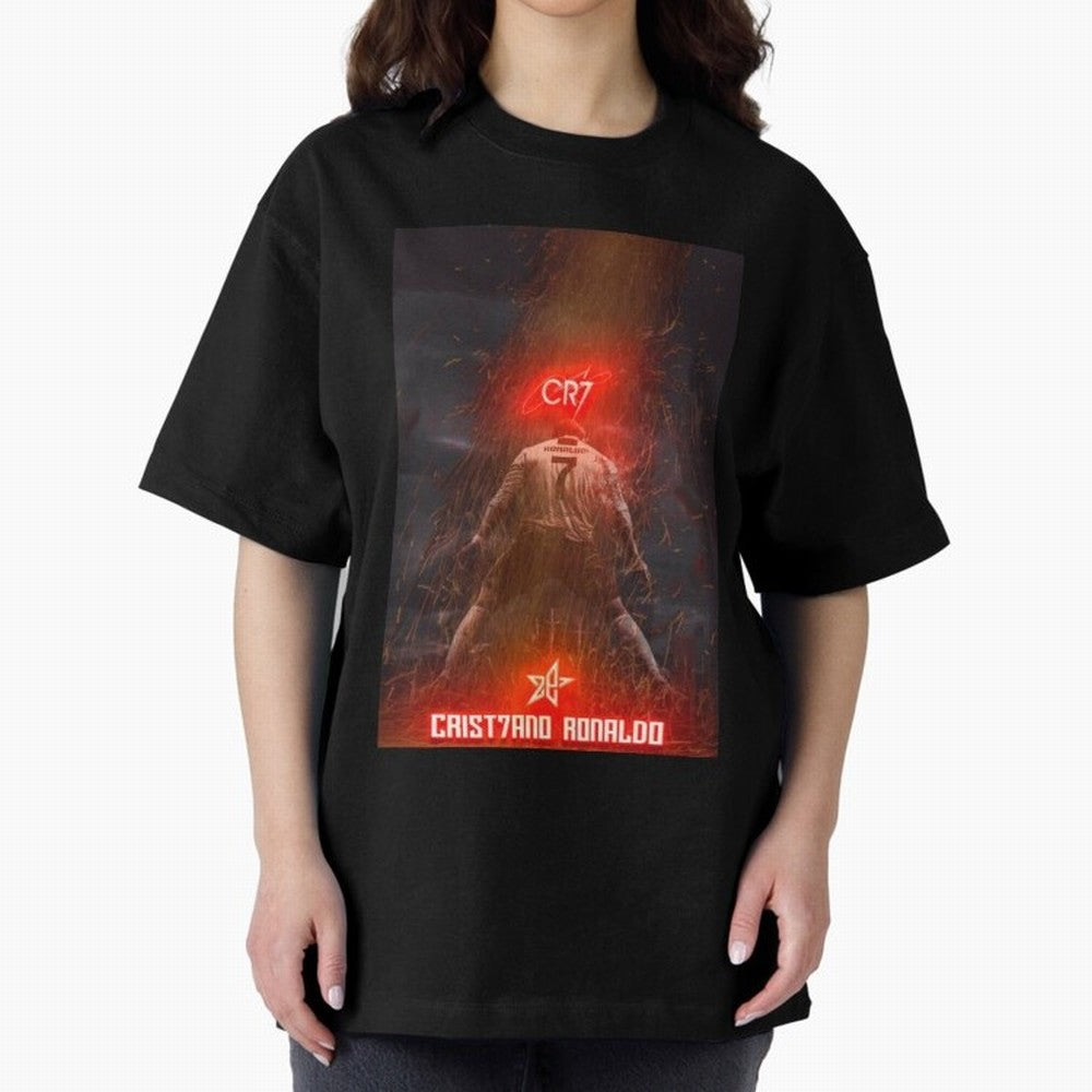 CR7 - CRISTIANO RONALDO Oversized T-Shirt Treasure the FIFA World Cup 2026 Journey through Neymar Highlights, Argentina Pride, Soccer Culture, Superstar Moments, National Team Dreams and Competitive Fire; Perfect for Fans, Collectors, Family