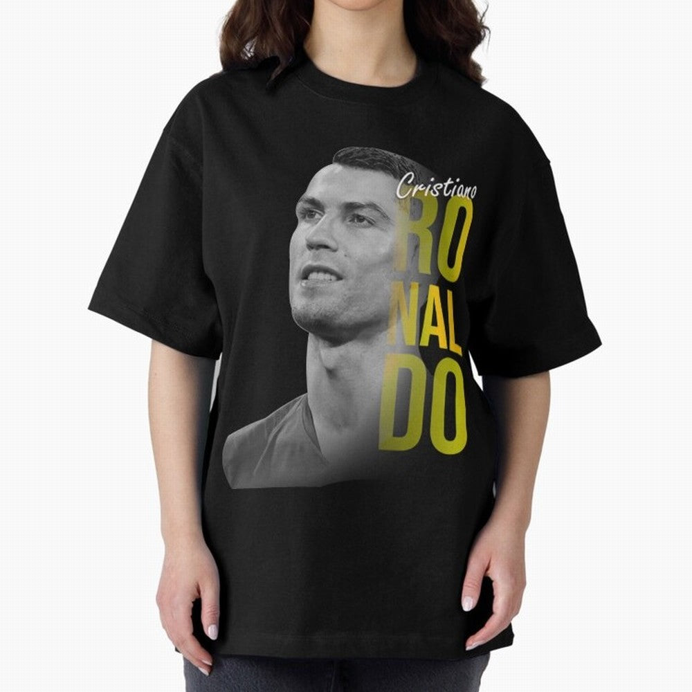 Ronaldo Cr7 Cristiano Ronaldo The Rocket Oversized T-Shirt Join FIFA World Cup 2026 Group Stage for Fans of Mbappe and France, Bringing Retro Football Energy, Iconic Rivalries, Trophy Chase Drama and Stadium Atmosphere; Ideal for Fans Who Follow