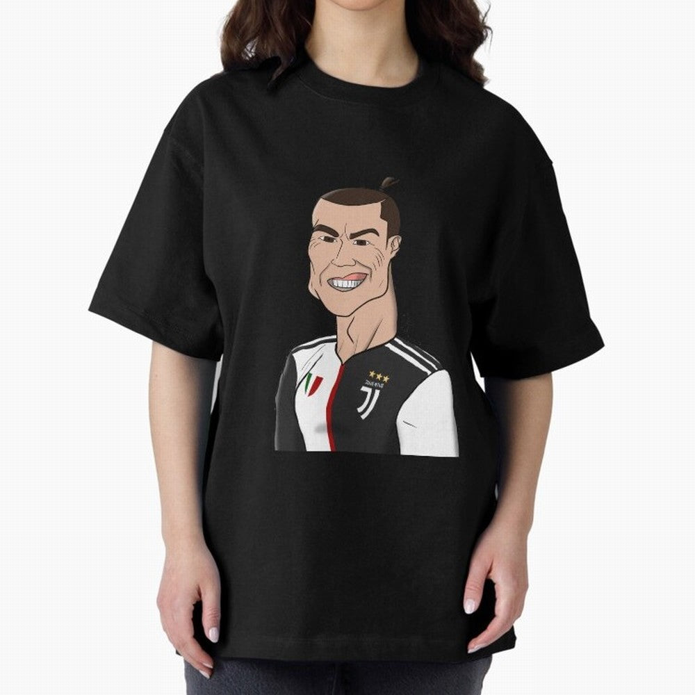 CR J Oversized T-Shirt Celebrate Football Dreams Across FIFA World Cup 2026 USA Canada Mexico for Fans of Messi, CR7 and Mbappe and Portugal, Bringing Fan Favorite Moments, National Team Passion, Big Match Drama and Soccer History; Great for