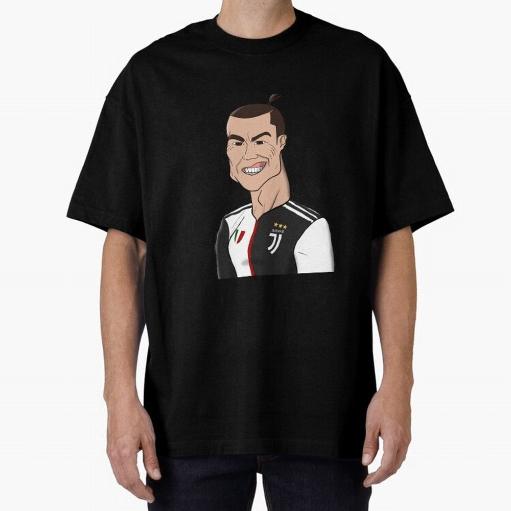 CR J Oversized T-Shirt Celebrate Football Dreams Across FIFA World Cup 2026 USA Canada Mexico for Fans of Messi, CR7 and Mbappe and Portugal, Bringing Fan Favorite Moments, National Team Passion, Big Match Drama and Soccer History; Great for