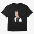 CR J Oversized T-Shirt Celebrate Football Dreams Across FIFA World Cup 2026 USA Canada Mexico for Fans of Messi, CR7 and Mbappe and Portugal, Bringing Fan Favorite Moments, National Team Passion, Big Match Drama and Soccer History; Great for