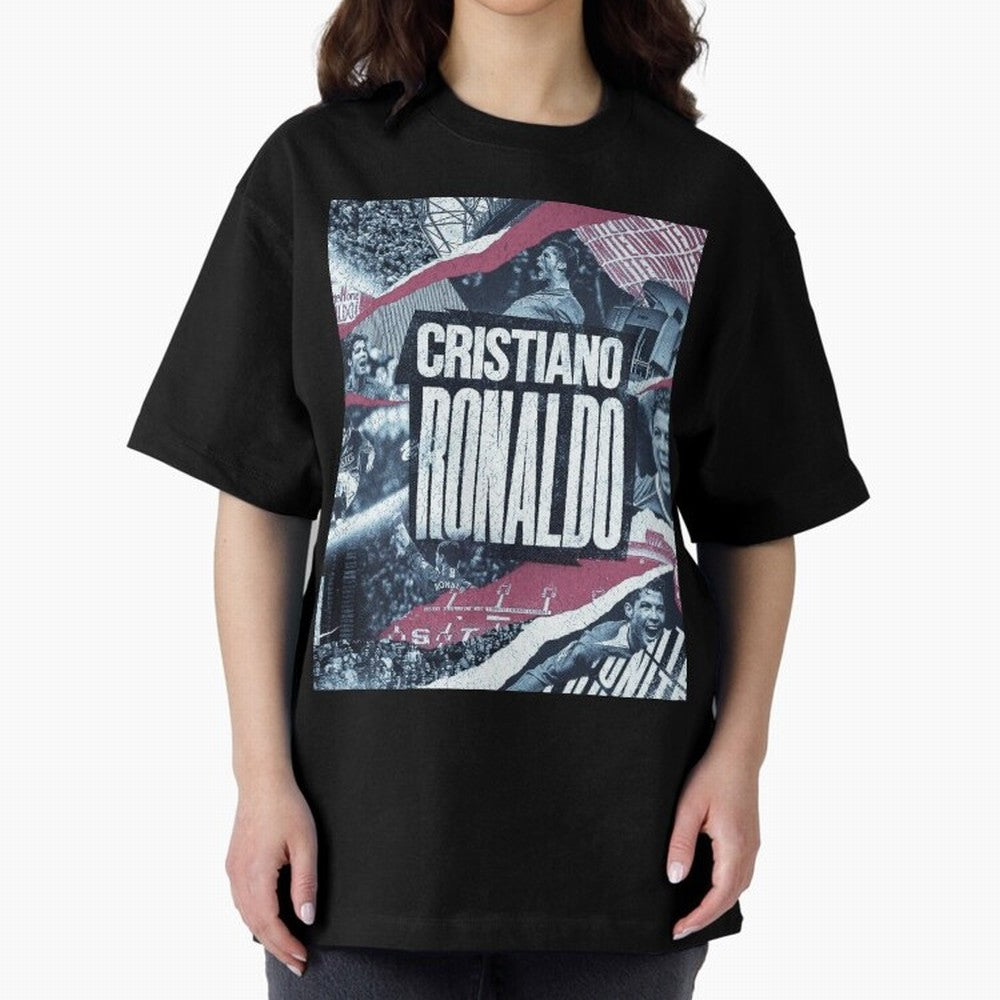 Cristiano Ronaldo Oversized T-Shirt Follow Every Goal of FIFA World Cup 2026 Group Stage for Fans of Haaland and Argentina, France and Brazil, Bringing Champion Mindset, Group Stage Buzz, Knockout Tension and Passionate Fan Culture; Great for