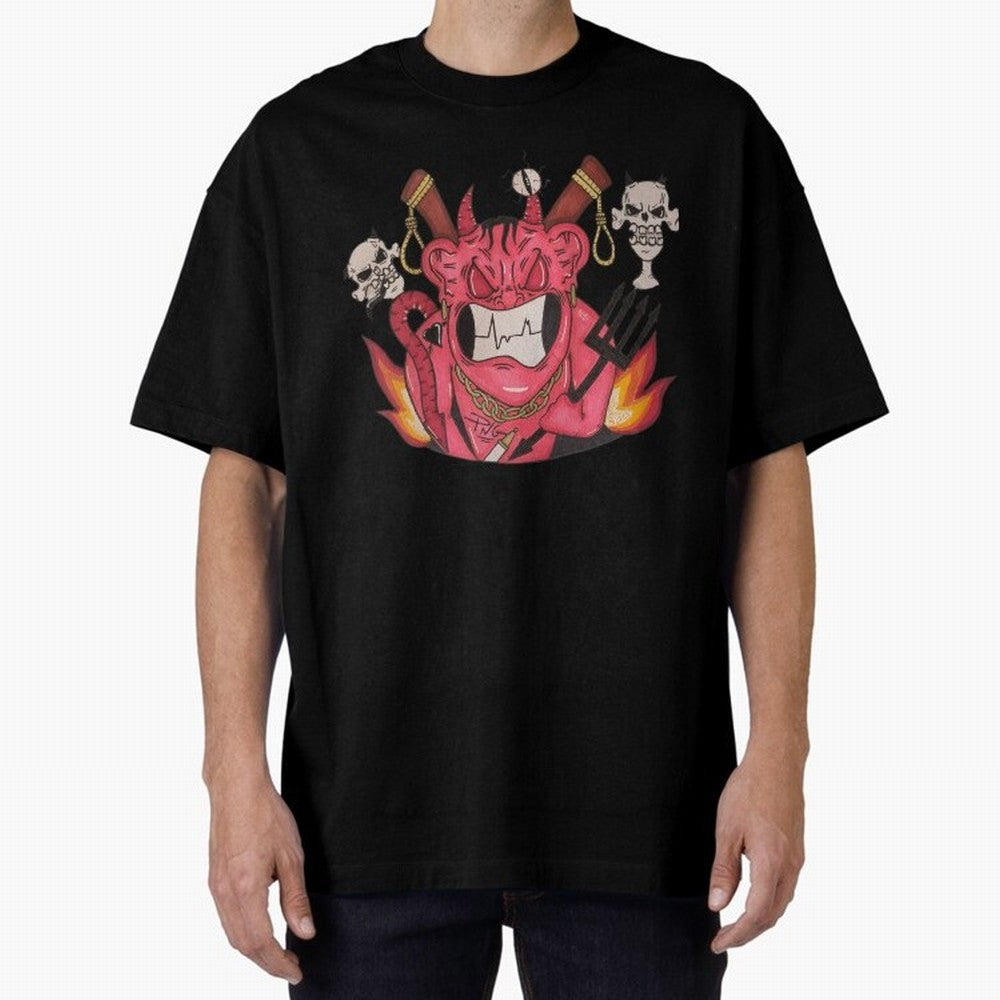 Devil Graffit Oversized T-Shirt Feel FIFA World Cup 2026 USA Canada Mexico Connected to Haaland and Mbappe, Argentina and Brazil Energy, Football History, Final Match Energy, Crowd Noise and Once in a Lifetime Moments; Ideal for Football Dads,
