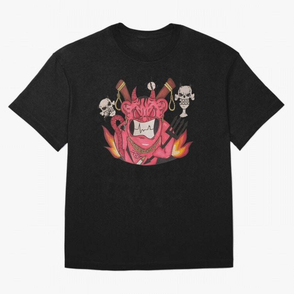 Devil Graffit Oversized T-Shirt Feel FIFA World Cup 2026 USA Canada Mexico Connected to Haaland and Mbappe, Argentina and Brazil Energy, Football History, Final Match Energy, Crowd Noise and Once in a Lifetime Moments; Ideal for Football Dads,
