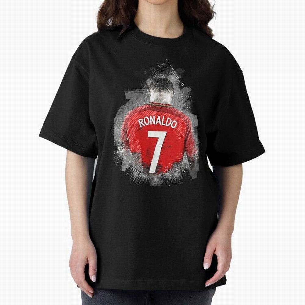 Cristiano Ronaldo Oversized T-Shirt Bring Home the FIFA World Cup 2026 Group Stage Journey through Messi Highlights, Spain and Netherlands Pride, Match Day Excitement, Supporter Culture, Golden Goals and Global Football Passion; Ideal for