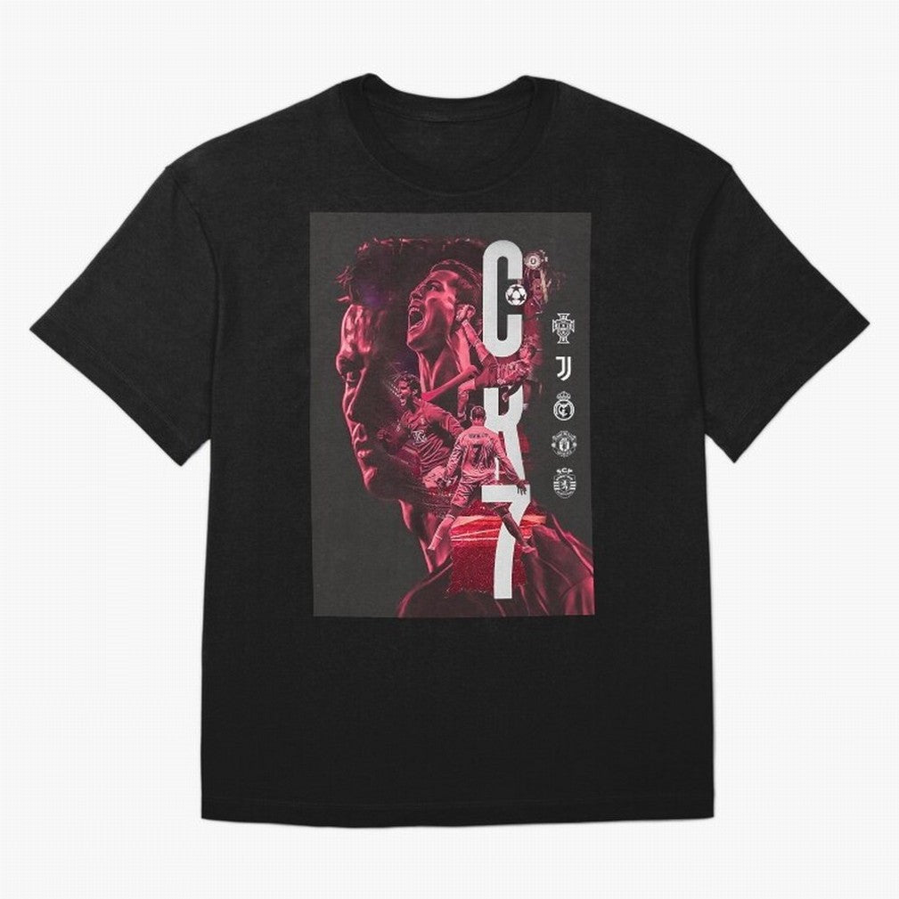 CR7 Oversized T-Shirt Honor the Football Icons of Match Day Hype around FIFA World Cup 2026 Group Stage, Mbappe, France, Global Supporter Spirit, Legendary Goals, National Colors and Tournament Celebration; Great for Watch Parties, Sports Bars,
