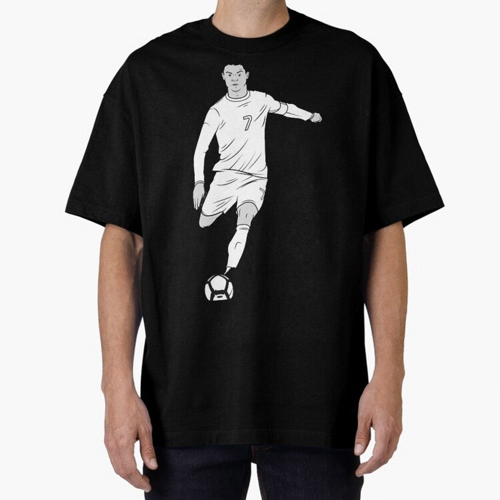 Cristiano Ronaldo Oversized T-Shirt Honor the Beautiful Game during FIFA World Cup 2026 for Fans of Cristiano Ronaldo and Argentina and Brazil, Bringing Football History, Final Match Energy, Crowd Noise and Once in a Lifetime Moments; Made for Die