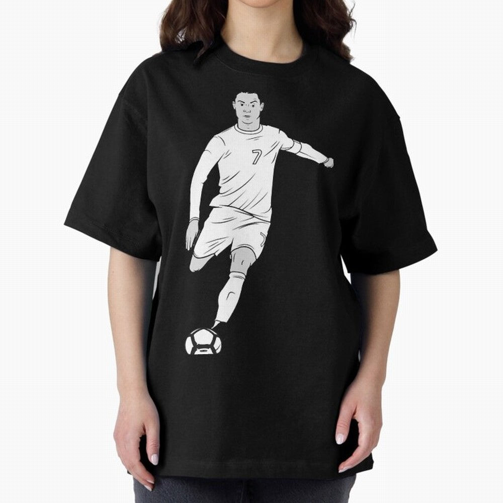 Cristiano Ronaldo Oversized T-Shirt Honor the Beautiful Game during FIFA World Cup 2026 for Fans of Cristiano Ronaldo and Argentina and Brazil, Bringing Football History, Final Match Energy, Crowd Noise and Once in a Lifetime Moments; Made for Die