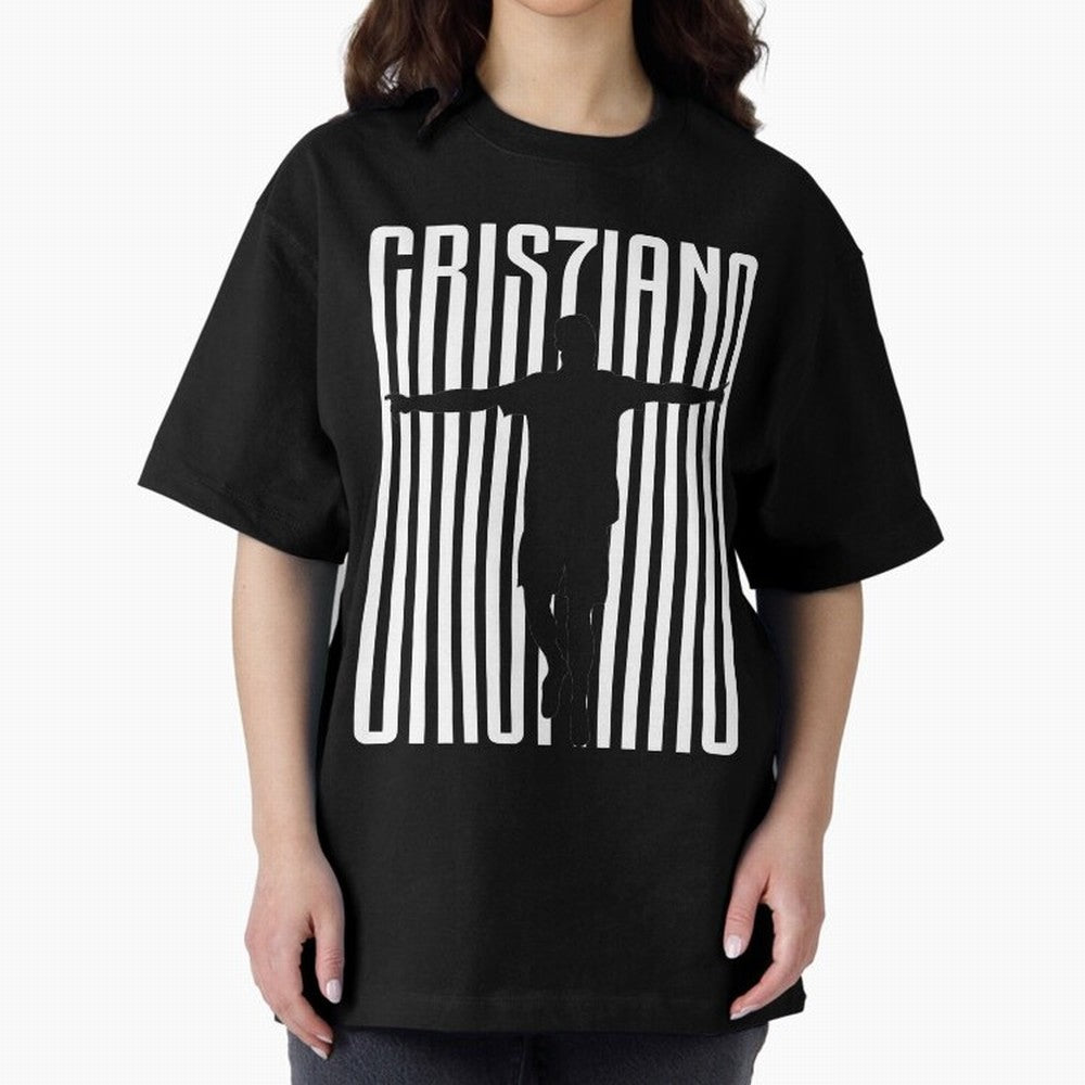 Cristiano Ronaldo Oversized T-Shirt Represent the FIFA World Cup 2026 Group Stage Journey through Mbappe Highlights, Spain Pride, Retro Football Energy, Iconic Rivalries, Trophy Chase Drama and Stadium Atmosphere; Ideal for Football Dads, Football