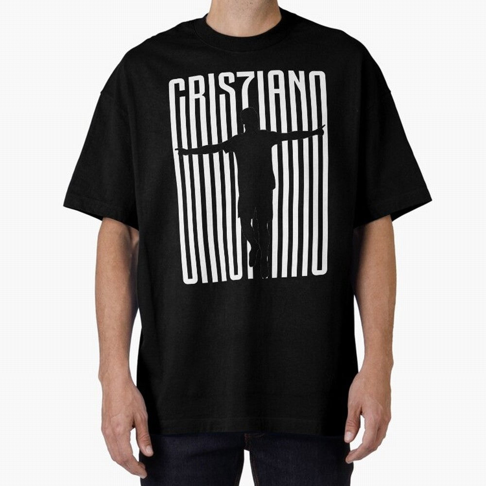 Cristiano Ronaldo Oversized T-Shirt Represent the FIFA World Cup 2026 Group Stage Journey through Mbappe Highlights, Spain Pride, Retro Football Energy, Iconic Rivalries, Trophy Chase Drama and Stadium Atmosphere; Ideal for Football Dads, Football