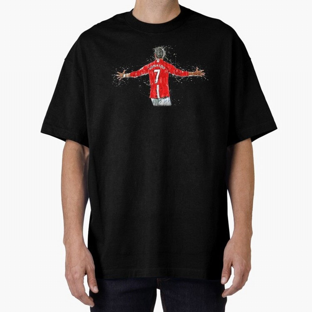 Cristiano Ronaldo Oversized T-Shirt Keep Football History Alive during Global Football Passion for FIFA World Cup 2026 Group Stage, Built around Messi, CR7 and Mbappe, Argentina, France and Brazil, Global Supporter Spirit, Legendary Goals, National
