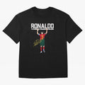 Cristiano Ronaldo Portugal Jersey -The Farewell Oversized T-Shirt Honor Football Greatness during FIFA World Cup 2026 for Fans of Mbappe and Brazil, Bringing Football History, Final Match Energy, Crowd Noise and Once in a Lifetime Moments; Perfect