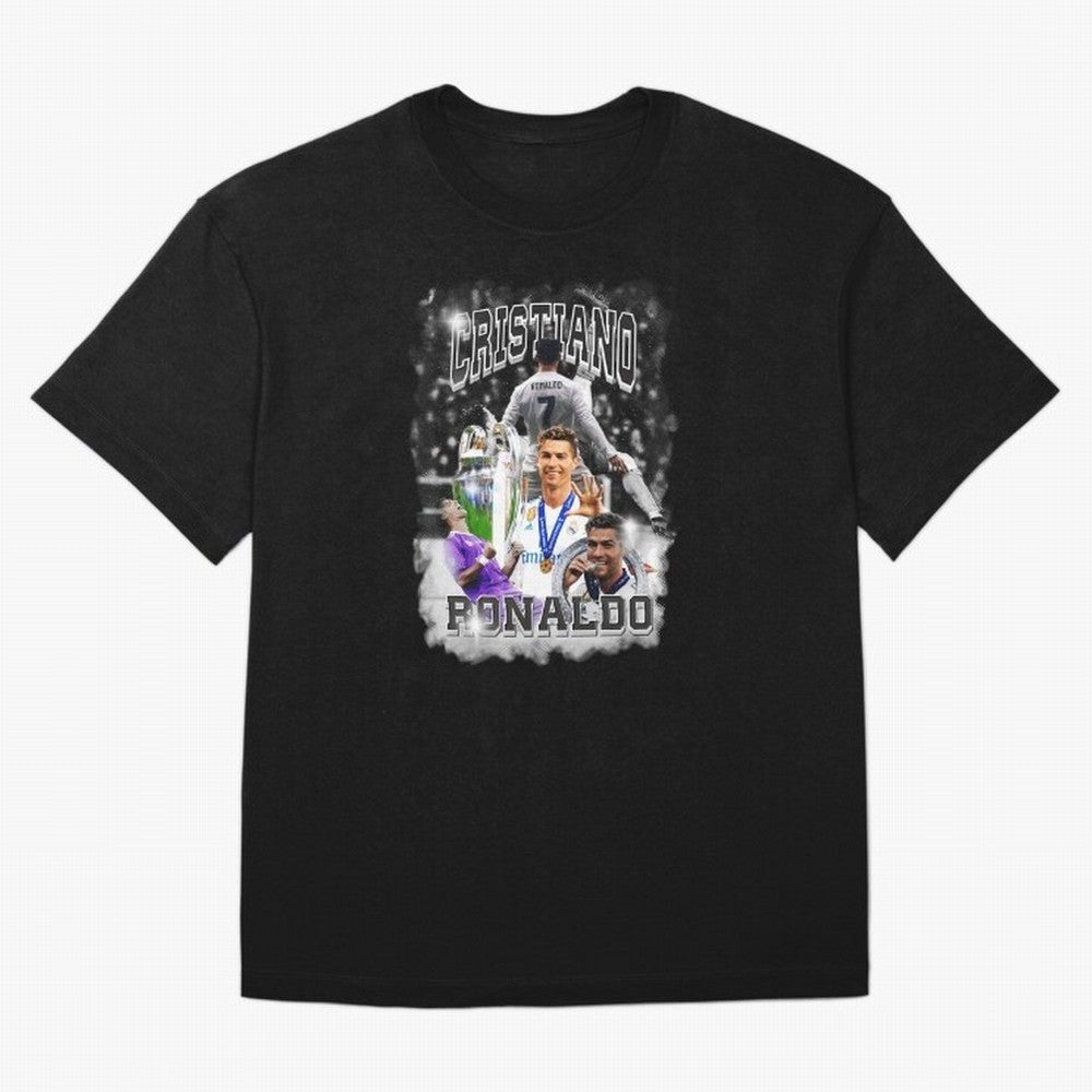 Cristiano Ronaldo Oversized T-Shirt Spotlight Global Football Passion for FIFA World Cup 2026 USA Canada Mexico, Celebrating CR7, Argentina, France and Brazil, Football History, Final Match Energy, Crowd Noise and Once in a Lifetime Moments;