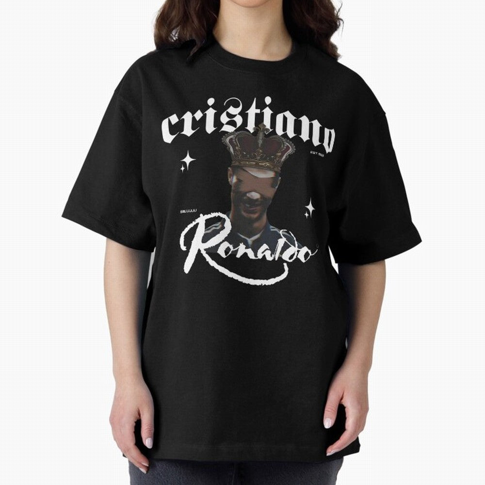 CR7 King edition Oversized T-Shirt Celebrate the Stars of FIFA World Cup 2026 USA Canada Mexico for Fans of Cristiano Ronaldo, Haaland and CR7 and Argentina, Bringing Champion Mindset, Group Stage Buzz, Knockout Tension and Passionate Fan Culture;