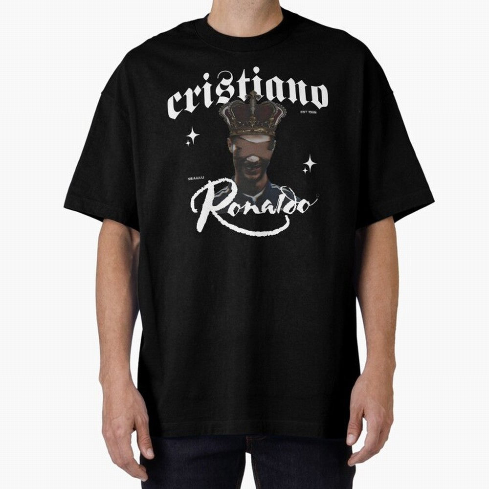 CR7 King edition Oversized T-Shirt Celebrate the Stars of FIFA World Cup 2026 USA Canada Mexico for Fans of Cristiano Ronaldo, Haaland and CR7 and Argentina, Bringing Champion Mindset, Group Stage Buzz, Knockout Tension and Passionate Fan Culture;