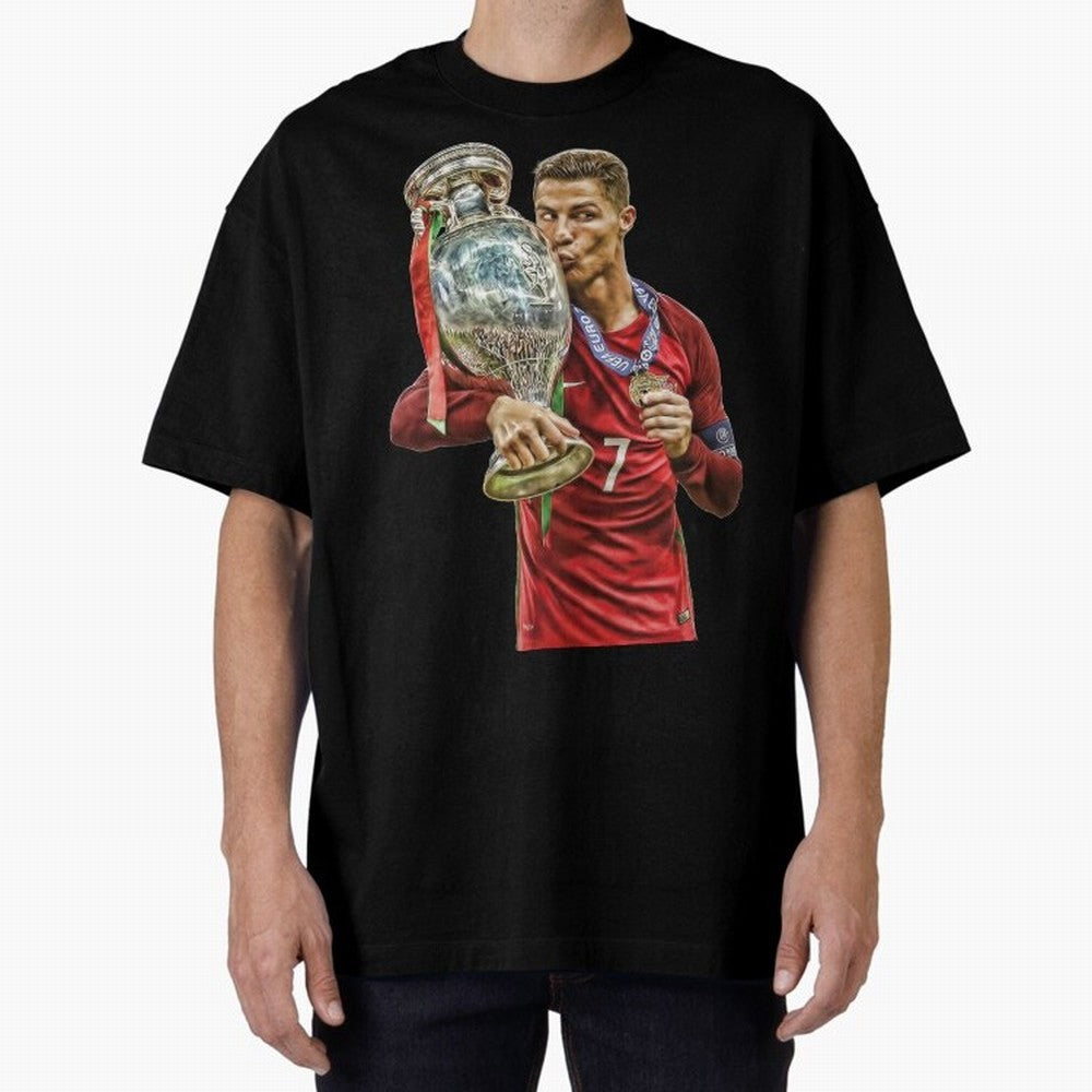 cristiano ronaldo Oversized T-Shirt Bring a Vintage Feel to FIFA World Cup 2026 USA Canada Mexico Celebrating Haaland and Mbappe, France Energy, Football Festival Excitement, Trophy Ambitions, Country Rivalries and Star Player Buzz; Perfect for