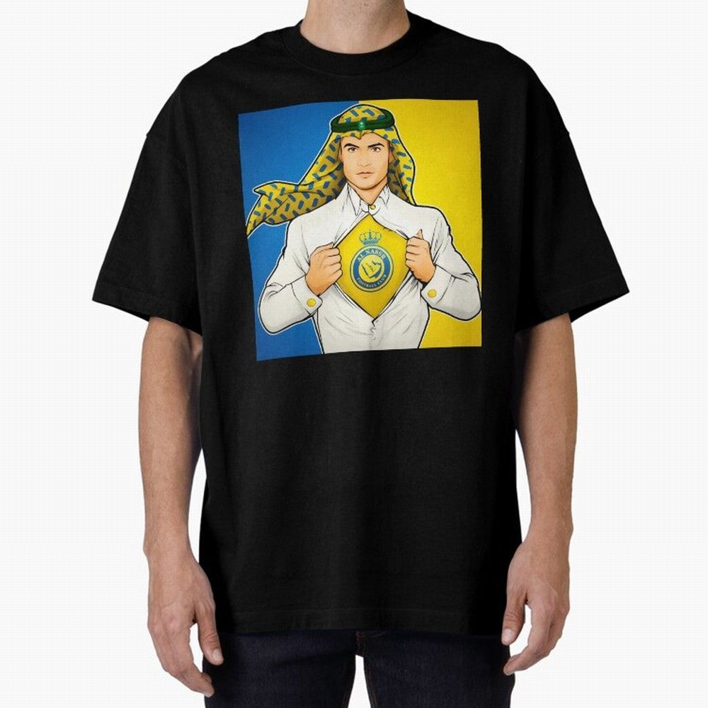 Al Nassr Cr7 Oversized T-Shirt Celebrate Football Heritage in the FIFA World Cup 2026 USA Canada Mexico Journey through Neymar, Haaland and Cristiano Ronaldo Highlights, Spain and Netherlands Pride, Champion Mindset, Group Stage Buzz, Knockout