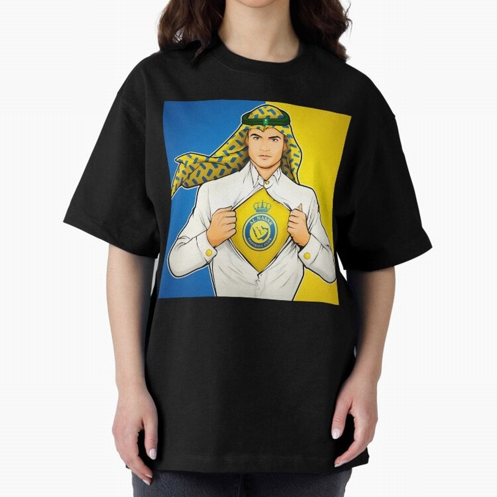 Al Nassr Cr7 Oversized T-Shirt Celebrate Football Heritage in the FIFA World Cup 2026 USA Canada Mexico Journey through Neymar, Haaland and Cristiano Ronaldo Highlights, Spain and Netherlands Pride, Champion Mindset, Group Stage Buzz, Knockout
