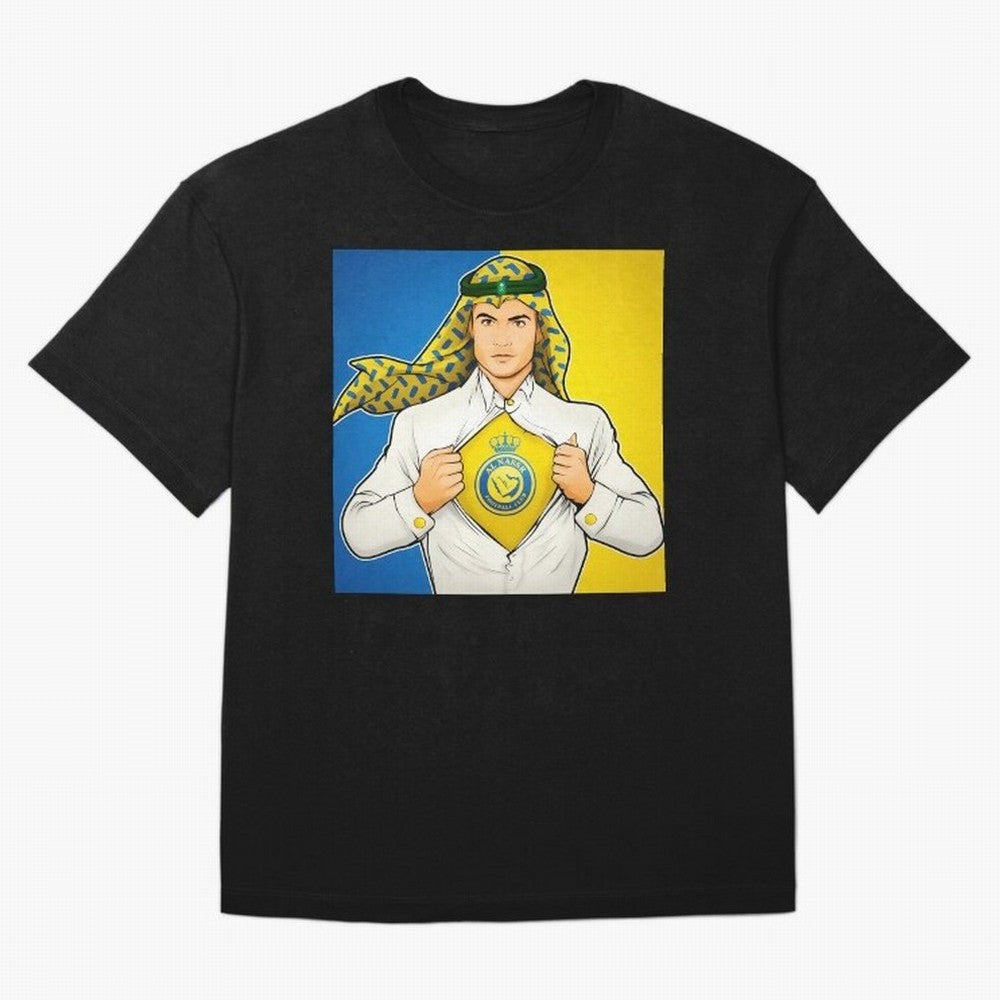 Al Nassr Cr7 Oversized T-Shirt Celebrate Football Heritage in the FIFA World Cup 2026 USA Canada Mexico Journey through Neymar, Haaland and Cristiano Ronaldo Highlights, Spain and Netherlands Pride, Champion Mindset, Group Stage Buzz, Knockout