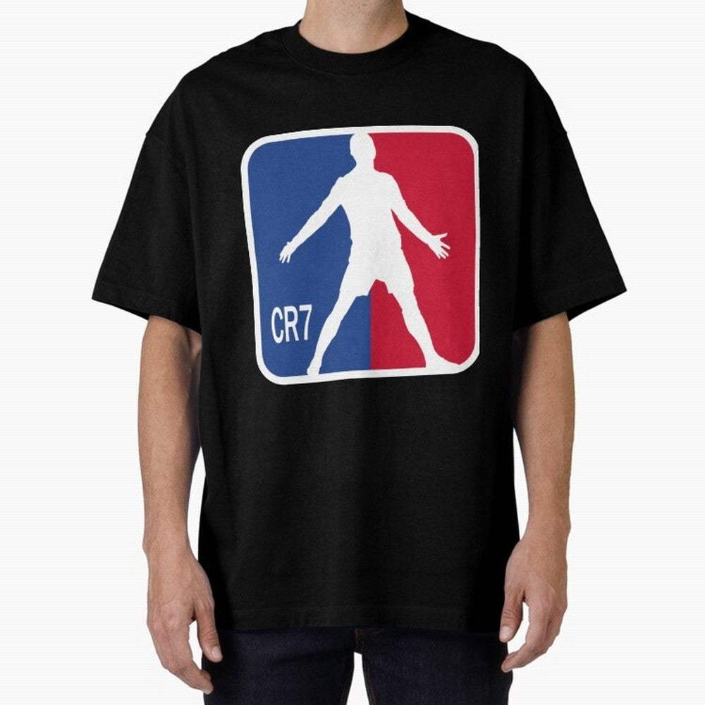 Cristiano Ronaldo 1 Oversized T-Shirt Honor Champions and Dreams in FIFA World Cup 2026 USA Canada Mexico Connected to Messi and Cristiano Ronaldo, Argentina and Brazil Energy, Championship Spirit, Famous Goals, Roaring Crowds and International