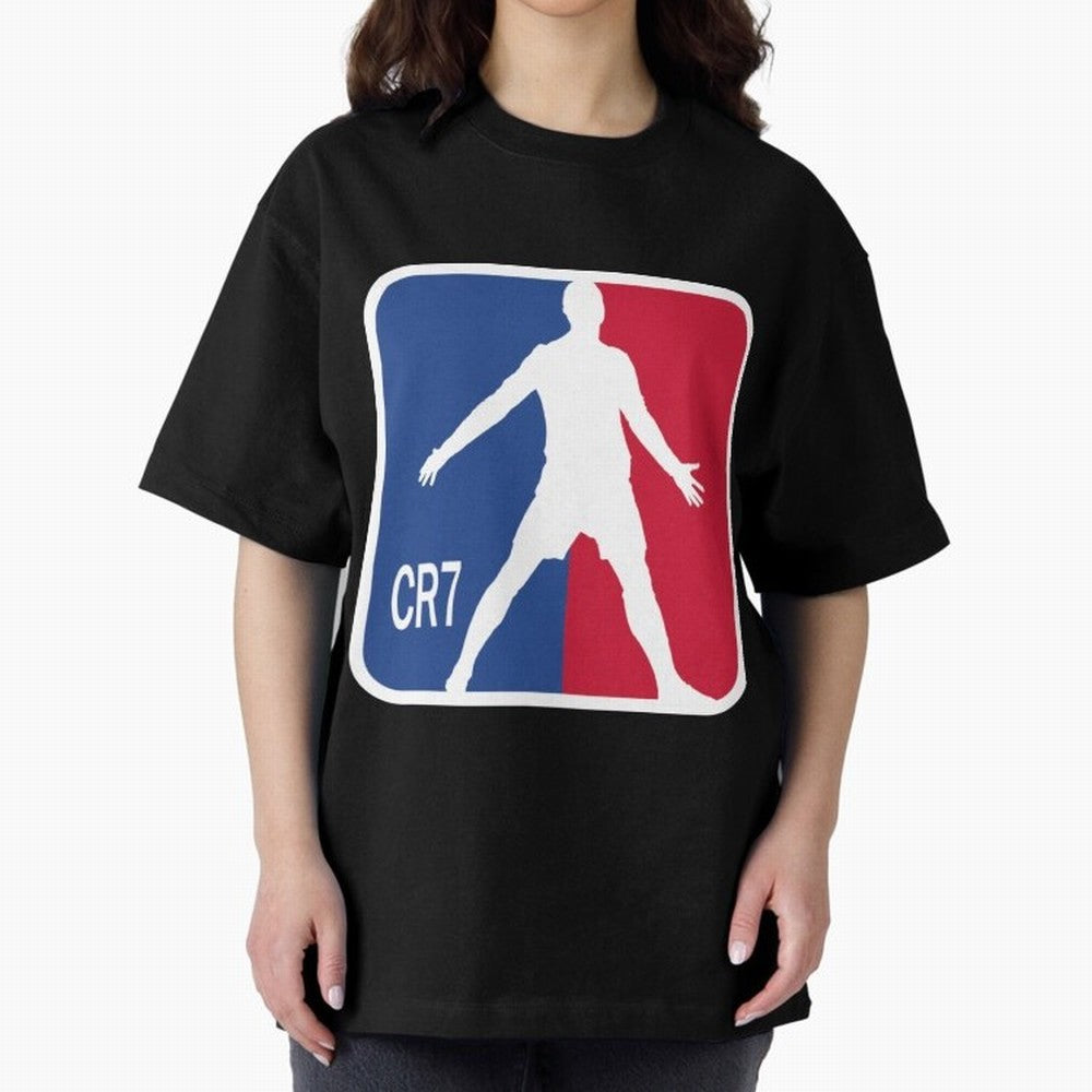 Cristiano Ronaldo 1 Oversized T-Shirt Honor Champions and Dreams in FIFA World Cup 2026 USA Canada Mexico Connected to Messi and Cristiano Ronaldo, Argentina and Brazil Energy, Championship Spirit, Famous Goals, Roaring Crowds and International