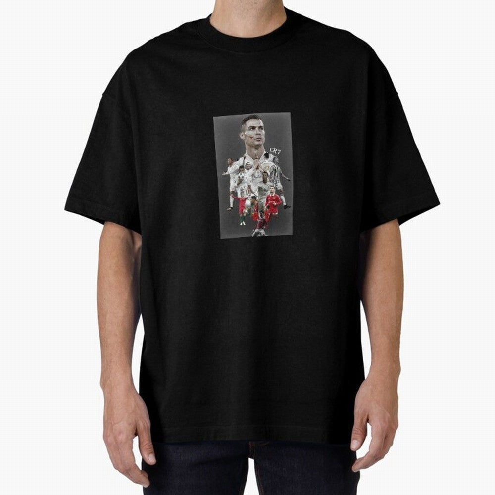 Cristiano Ronaldo Oversized T-Shirt Bring Global Tournament Vibes to FIFA World Cup 2026 for Fans of CR7 and Spain, Bringing Goal Celebration Energy, Supporter Heritage, Football Icons and Worldwide Tournament Joy; Perfect for People Who Love