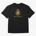 Al-Nassr Football Club - Oversized T-Shirt Capture Stadium Memories from Match Day Hype around FIFA World Cup 2026 Group Stage, Messi, CR7 and Mbappe, Germany, Global Supporter Spirit, Legendary Goals, National Colors and Tournament Celebration;