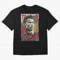Cristiano Vintage Warned Japanese Poster Oversized T-Shirt Get Ready for the FIFA World Cup 2026 USA Canada Mexico Journey through Cristiano Ronaldo, Haaland and CR7 Highlights, Spain Pride, Classic Soccer Heritage, Championship Pressure, Fan