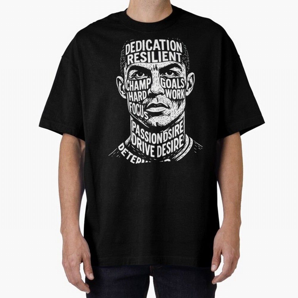 Artistic Ronaldo Oversized T-Shirt Represent Fans Who Live for FIFA World Cup 2026 USA Canada Mexico Spirit, Celebrating England, France and Netherlands, Cristiano Ronaldo, Haaland and CR7, Fan Favorite Moments, National Team Passion, Big Match