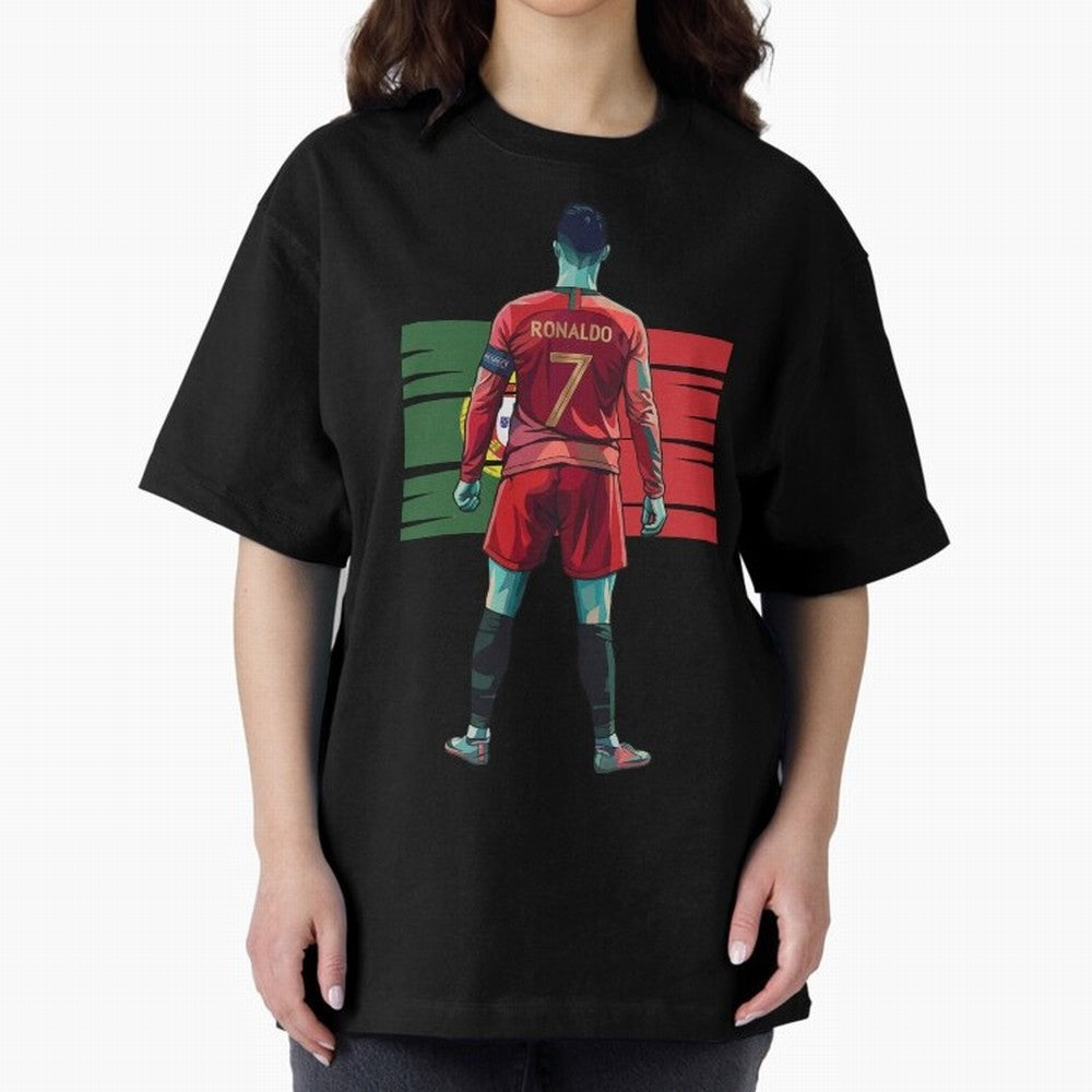 Cristiano Ronaldo Oversized T-Shirt Make Your Look Match the FIFA World Cup 2026 USA Canada Mexico Journey through CR7 Highlights, England and Germany Pride, Sports Nostalgia, International Competition, Famous Players and Unforgettable Victories;