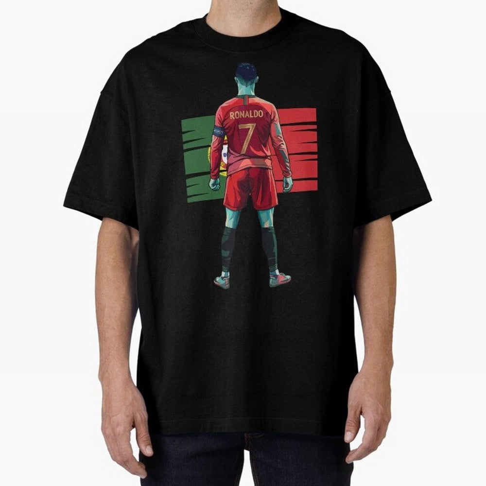 Cristiano Ronaldo Oversized T-Shirt Make Your Look Match the FIFA World Cup 2026 USA Canada Mexico Journey through CR7 Highlights, England and Germany Pride, Sports Nostalgia, International Competition, Famous Players and Unforgettable Victories;