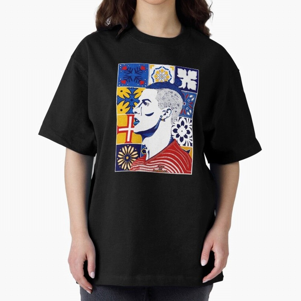 Cristiano Ronaldo Azulejos Oversized T-Shirt Fuel the Hype around Match Day Hype around FIFA World Cup 2026 Group Stage, Mbappe, England and Germany, Classic Soccer Heritage, Championship Pressure, Fan Loyalty and International Pride; Made for Die