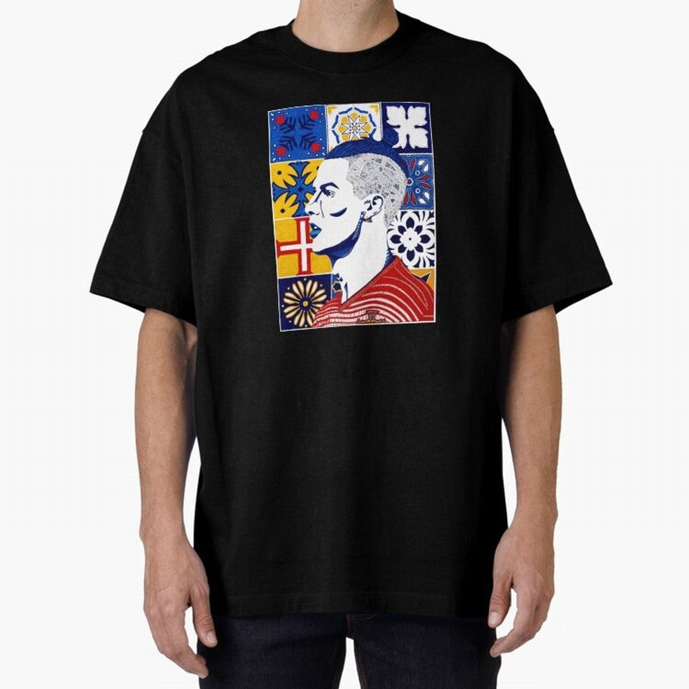 Cristiano Ronaldo Azulejos Oversized T-Shirt Fuel the Hype around Match Day Hype around FIFA World Cup 2026 Group Stage, Mbappe, England and Germany, Classic Soccer Heritage, Championship Pressure, Fan Loyalty and International Pride; Made for Die
