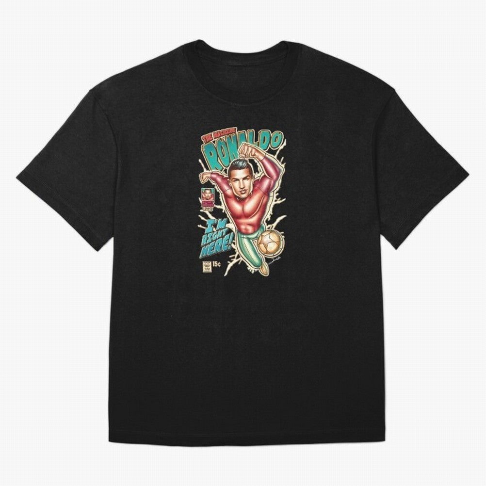 The Machine Ronaldo Oversized T-Shirt Get Ready for FIFA World Cup 2026 Spirit, Built around Netherlands, Messi, Neymar and Mbappe, Football History, Final Match Energy, Crowd Noise and Once in a Lifetime Moments; Ideal for Fans Who Follow Messi,