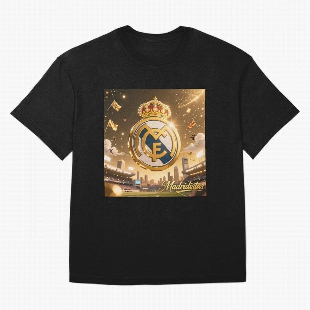 Madridistas Oversized T-Shirt Represent the FIFA World Cup 2026 USA Canada Mexico Journey through Cristiano Ronaldo Highlights, Argentina and Brazil Pride, Goal Celebration Energy, Supporter Heritage, Football Icons and Worldwide Tournament Joy;