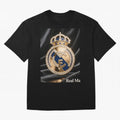 Gold Madrid Real Oversized T-Shirt Celebrate Global Passion for Global Football Passion for FIFA World Cup 2026 Group Stage, Built around Neymar, Haaland and Cristiano Ronaldo, France, Match Day Excitement, Supporter Culture, Golden Goals and