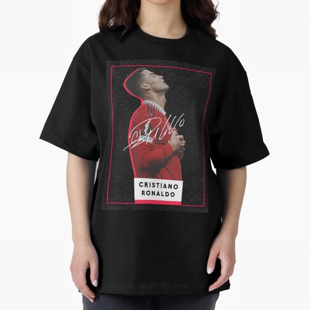 New Celebration Ronaldo Oversized T-Shirt Support Your Favorite Stars during Match Day Hype around FIFA World Cup 2026, CR7, France and Portugal, Worldwide Fan Energy, Dramatic Goals, Stadium Lights and Championship Celebrations; Great for Watch