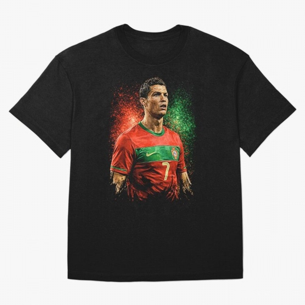 Cristiano Ronaldo Football Legend Oversized T-Shirt Celebrate Unforgettable Nights in FIFA World Cup 2026 USA Canada Mexico Connected to Cristiano Ronaldo, Brazil Energy, Fan Favorite Moments, National Team Passion, Big Match Drama and Soccer