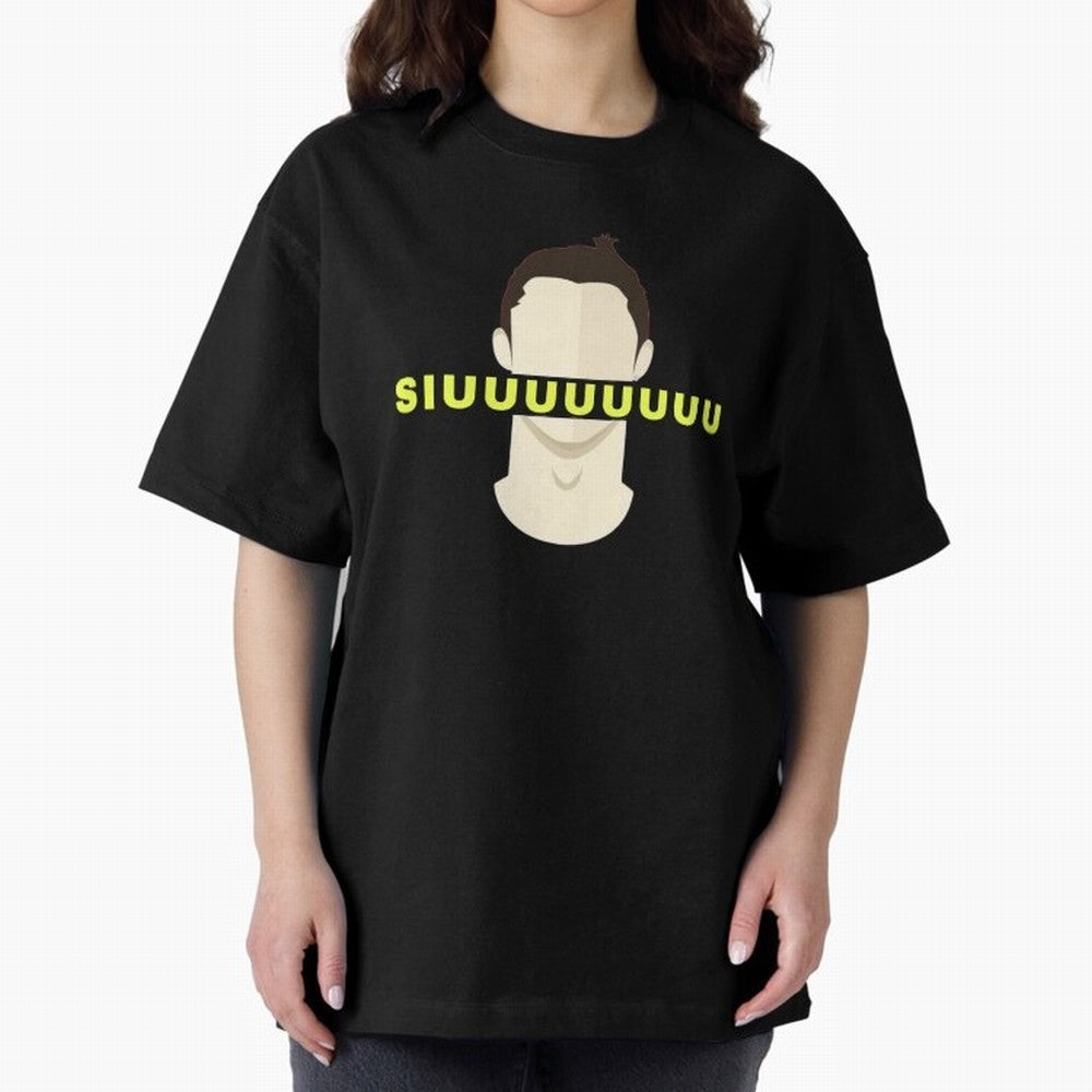 CR7 siuuu funny Oversized T-Shirt Step into Match Day Hype around FIFA World Cup 2026 Group Stage, Messi, CR7 and Mbappe, England, France and Netherlands, Stadium Memories, Football Loyalty, International Chants and Championship Tradition; Perfect